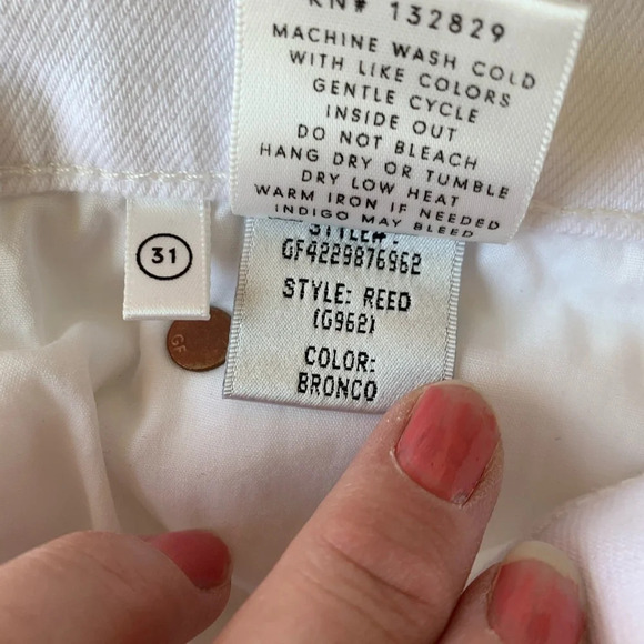 New GRLFRND Reed Cropped Slim Jeans Bronco White NWT Women Denim 31 - Picture 13 of 16